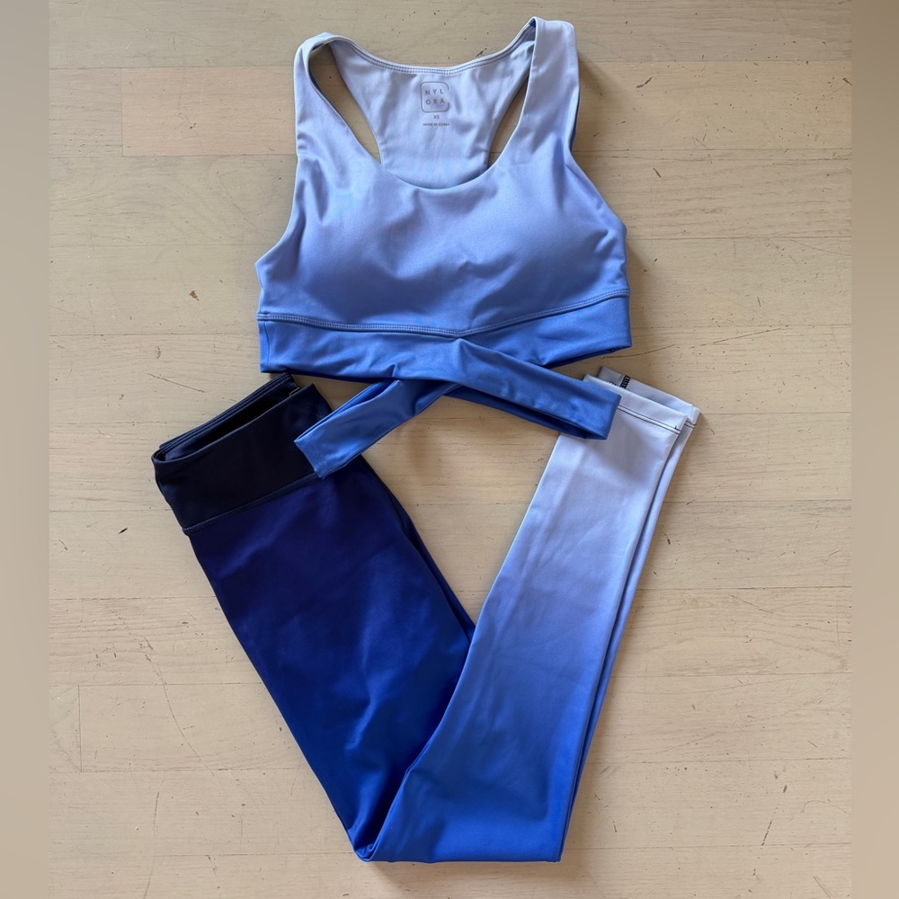 Nylora Blue Ombré Workout Set